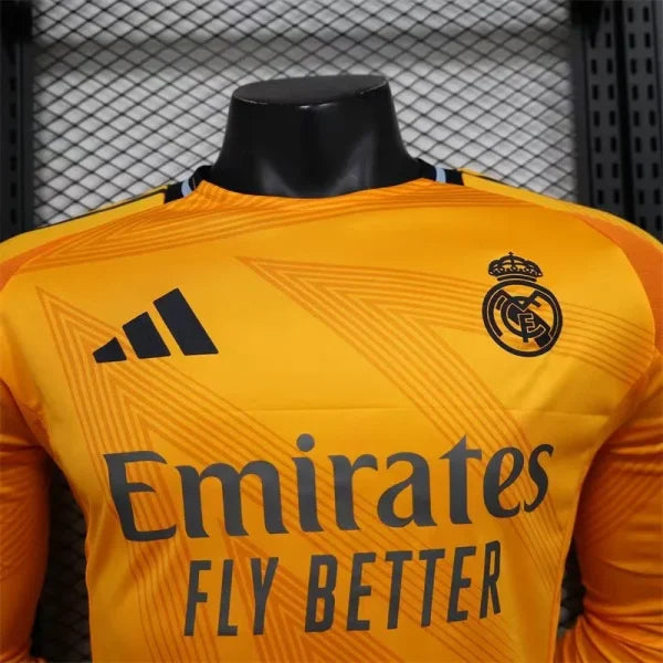 Maillot Real Madrid 2024/25 Extérieur– Orange manches longues