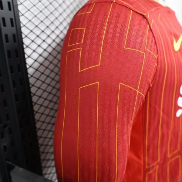 Maillots Liverpool FC 2024/2025 – Maillot Domicile Homme (Version Joueur, Manches Longues)