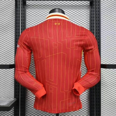 Maillots Liverpool FC 2024/2025 – Maillot Domicile Homme (Version Joueur, Manches Longues)