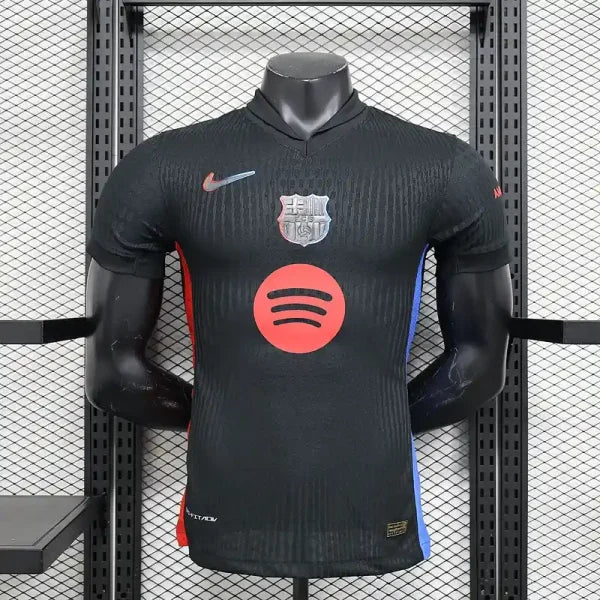 Maillot FC Barcelone 2024/2025 – Édition Spéciale Noir & Logo Rouge – Manches Courtes