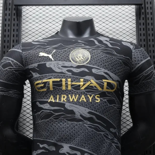 Manchester City FC 2024/2025 – Maillot Édition Spéciale “Year of the Dragon” Noir