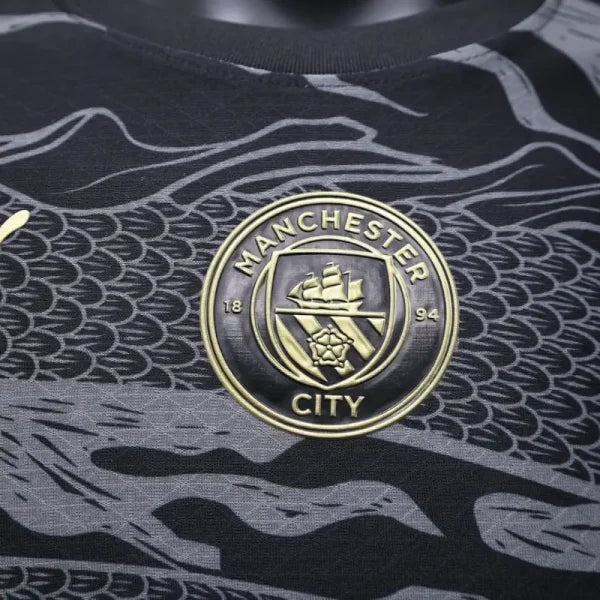 Manchester City FC 2024/2025 – Maillot Édition Spéciale “Year of the Dragon” Noir