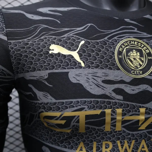 Manchester City FC 2024/2025 – Maillot Édition Spéciale “Year of the Dragon” Noir