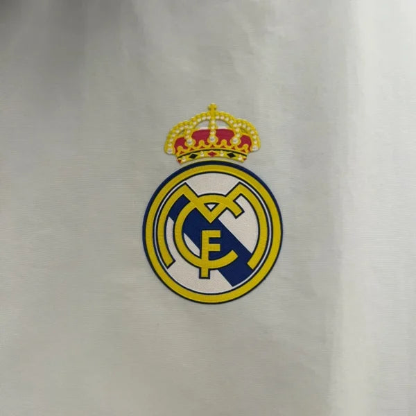 Veste trench-Coat real Madrid Reversbile 24/25 blanc bleu