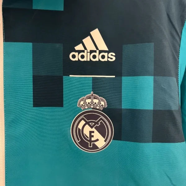 Veste trench-Coat real Madrid Reversbile 24/25 blanc bleu