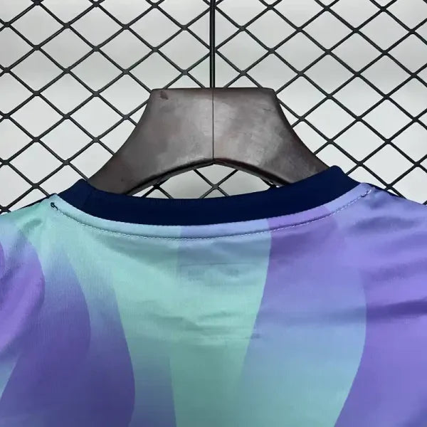 Ensemble Enfant Arsenal Third 2024/2025 – Maillot + Short – Bleu Aqua Violet