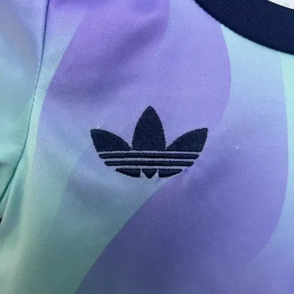Ensemble Enfant Arsenal Third 2024/2025 – Maillot + Short – Bleu Aqua Violet