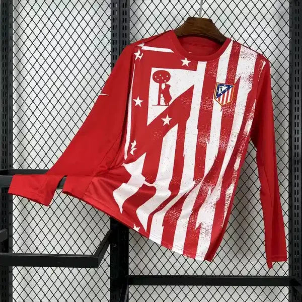 Maillot Atlético de Madrid 2025/2026 – Pré-Match Training Manches Longues – Homme