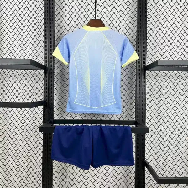 Ensemble Enfant Barcelone Edition spécial 2025/2026 Domicile Bleu Col Jaune