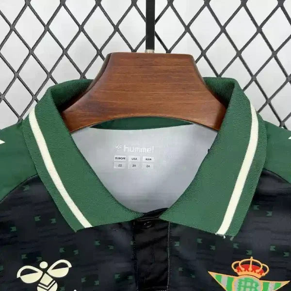 Ensemble Enfant Real Betis 2025/2026 – Édition Spéciale Noire Verte – Enfant