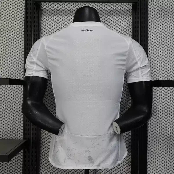 Maillot Manchester City FC 2025/2026 Extérieur– Homme (Blanc à Bande Diagonale Rouge et noir, Version Joueur)