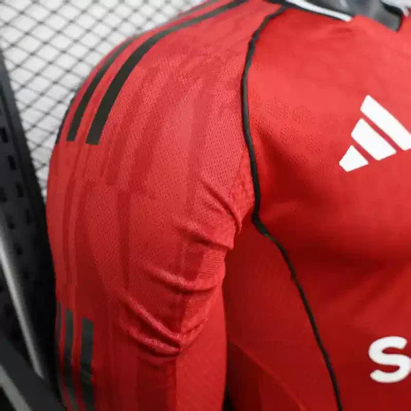 Maillot Manchester United 2025/2026 – Maillot Domicile Homme (Manches Longues, Version Joueur)