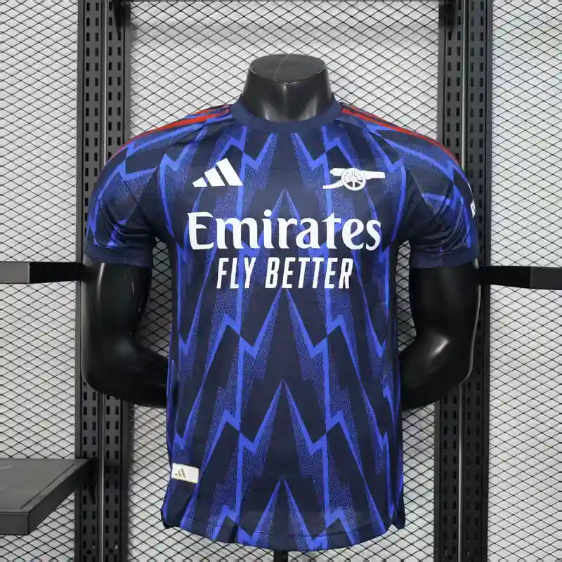 Maillot Extérieur Arsenal 2025/2026 – Bleu Marine & Accents Rouges – Homme