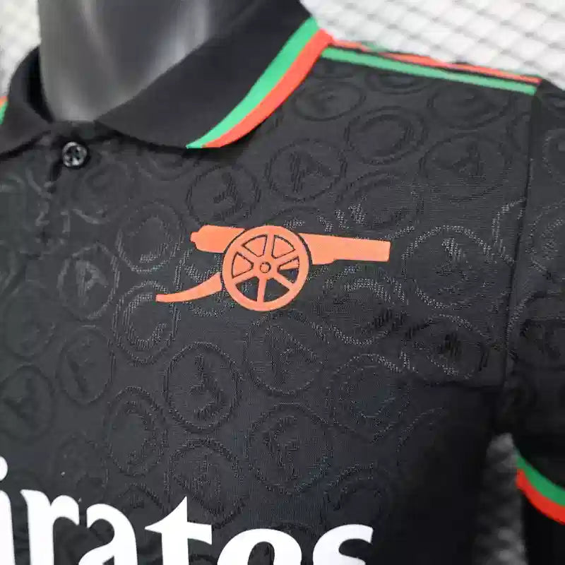 Maillot Extérieur Édition Spéciale Arsenal 2025/2026 – Noir – Homme –