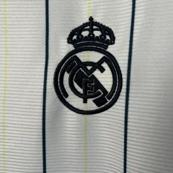 Maillot Real Madrid 2025/26 Édition Spéciale Baseball – Blanc-Noir-Jaune
