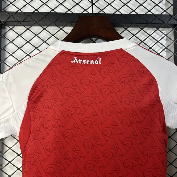 Ensemble Enfant Arsenal Domicile 2025/2026 – Maillot + Short – Rouge ; Blanc