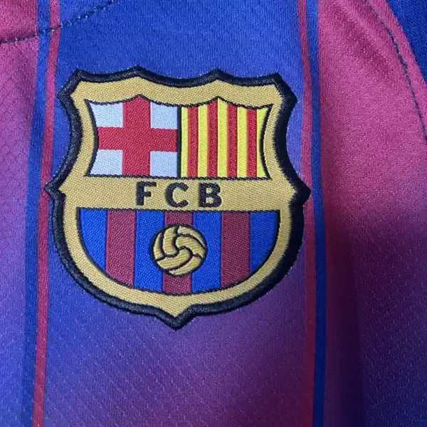 Ensemble Enfant "LAMINE YAMAL N°10" Barcelone 3 2025/2026 Domicile Bleu et Rouge