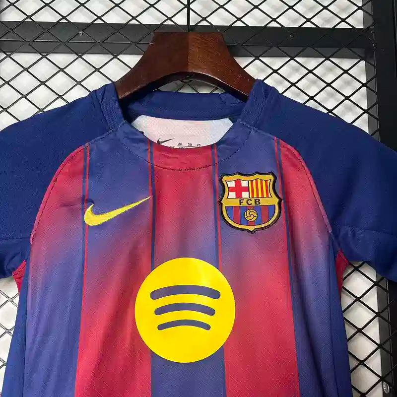 Ensemble Enfant "LAMINE YAMAL N°10" Barcelone 3 2025/2026 Domicile Bleu et Rouge