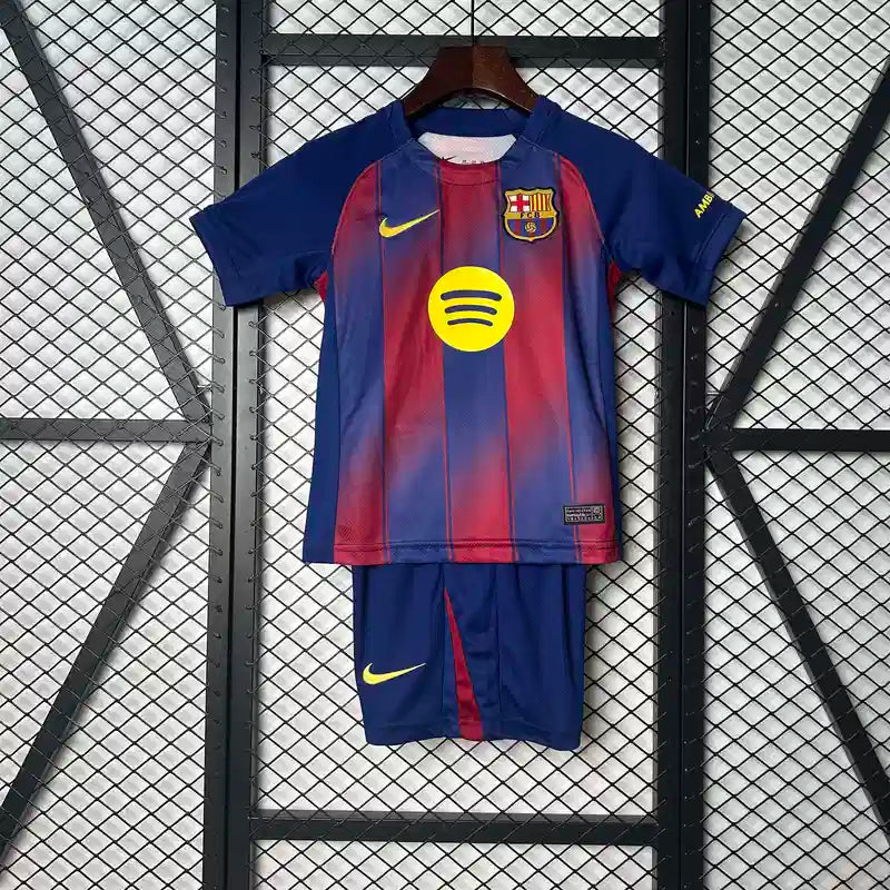 Ensemble Enfant Barcelone 2025/2026 Domicile Bleu et Rouge