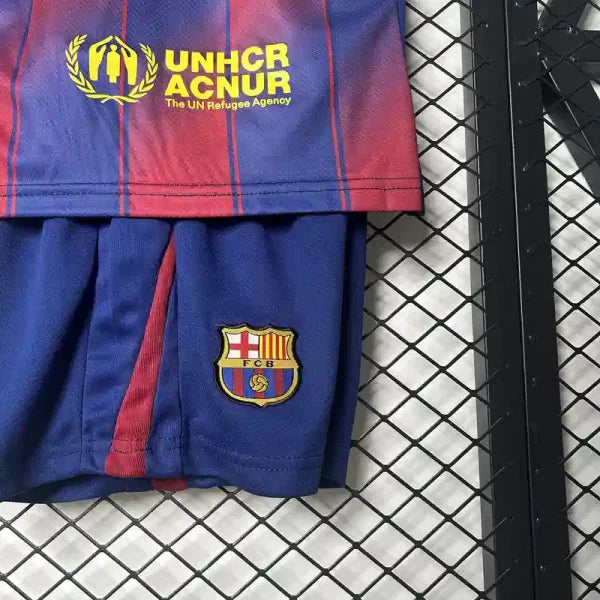 Ensemble Enfant "LAMINE YAMAL N°10" Barcelone 3 2025/2026 Domicile Bleu et Rouge