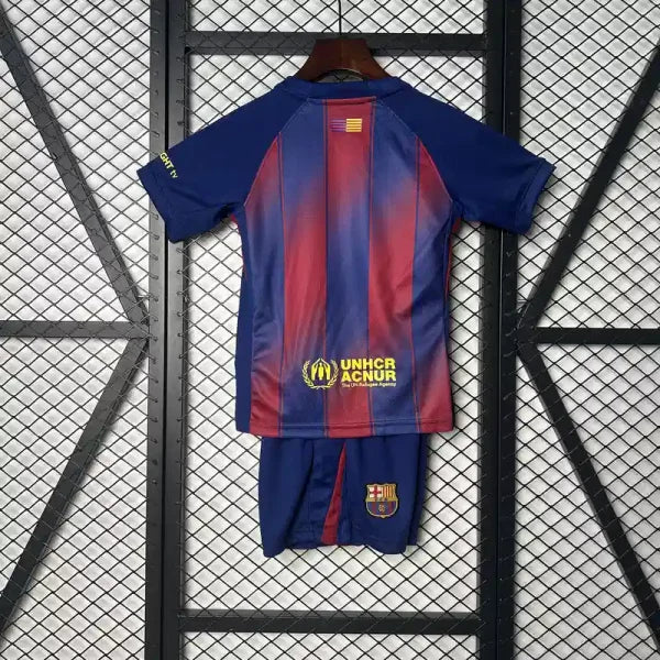 Ensemble Enfant Barcelone 2025/2026 Domicile Bleu et Rouge