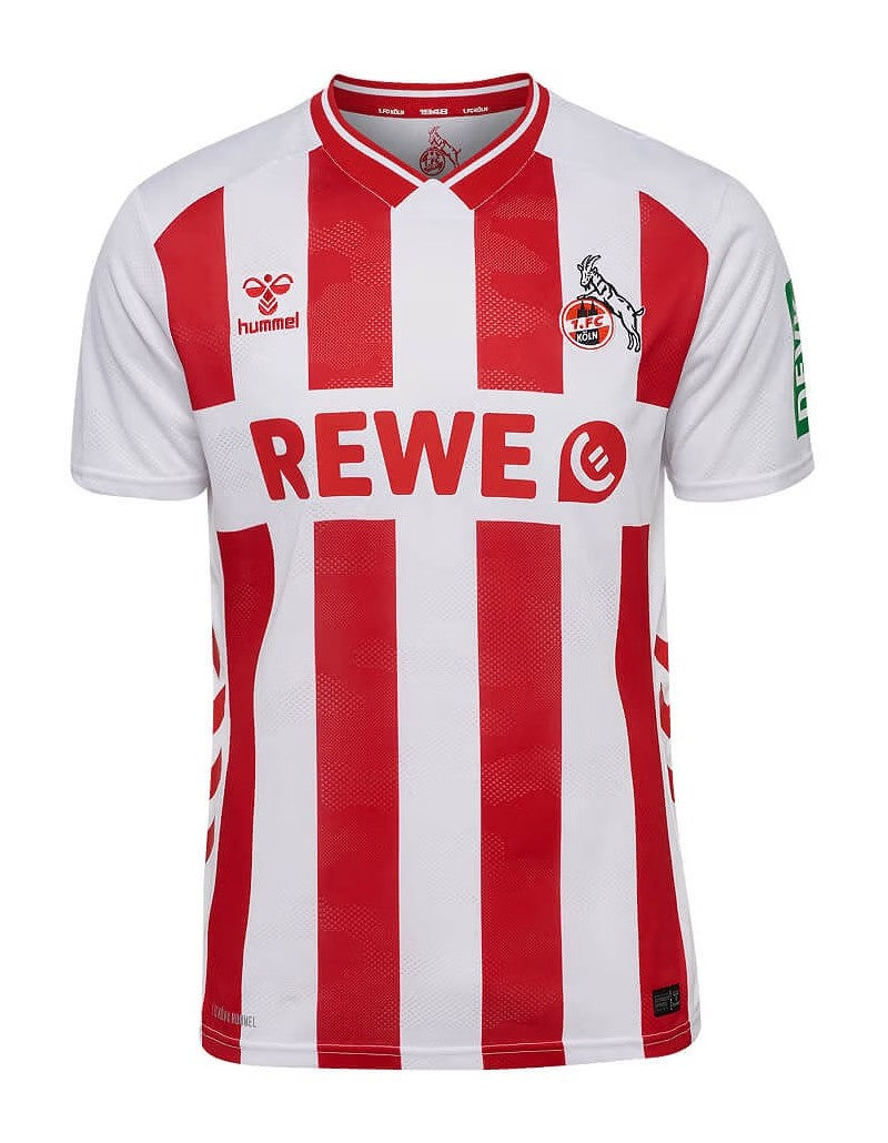 Maillot 1. FC Köln 2025/2026 – Domicile L’élégance rhénane signée Hummel