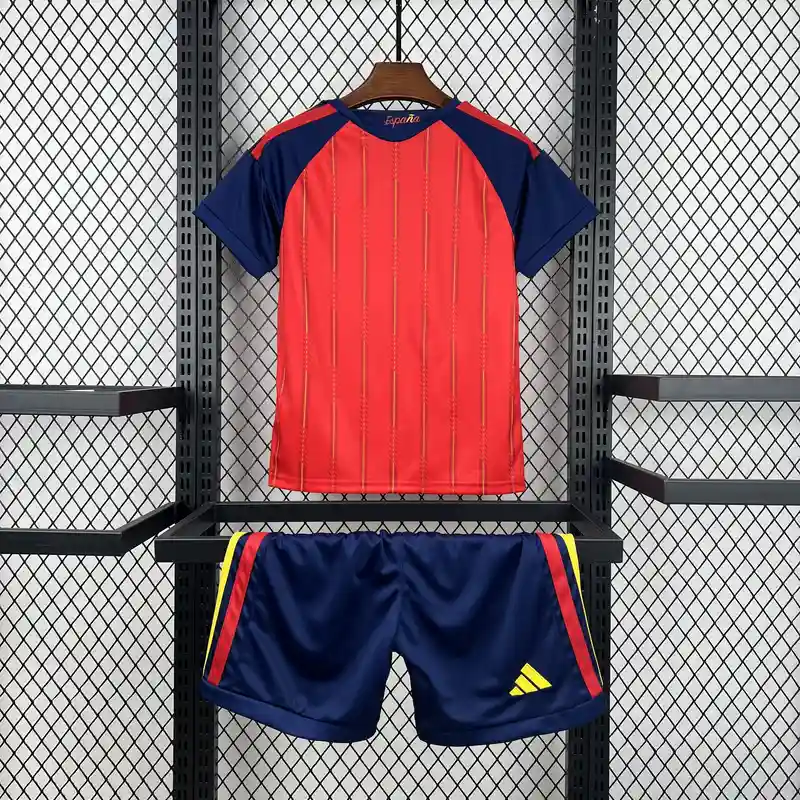 Ensemble Espagne Coupe du monde 2026/2027– Ensemble Officiel – Maillot + Short-Ensemble Enfant