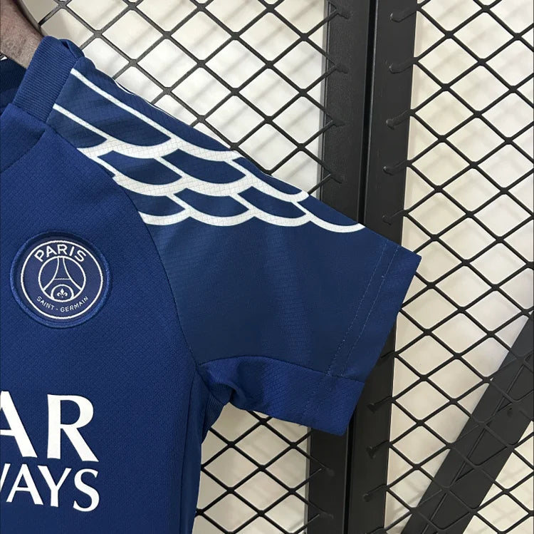 Maillots Enfant Extérieur PSG 2025/2026 Bleu Marine taille 16-28