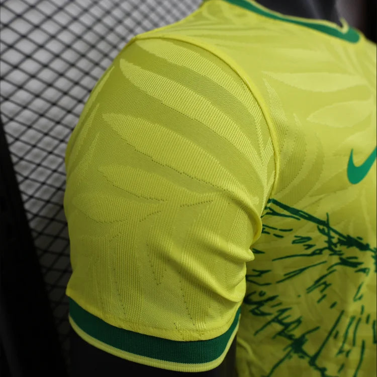 Maillots Homme Domicile Brésil 24/25 Jaune S-XXL