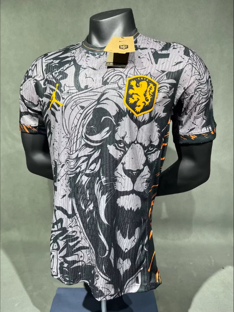 Maillots Homme Domicile Netherlands 24/25 Noir S-3XL