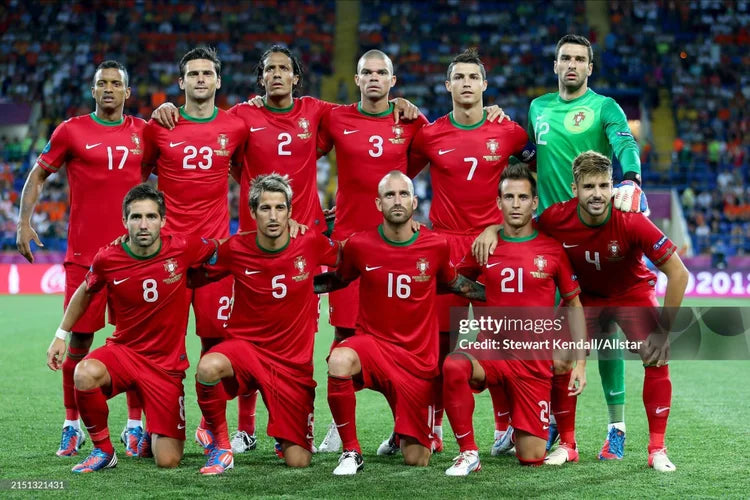 Maillots Homme Domicile Portugal 2012 Rouge S-3XL