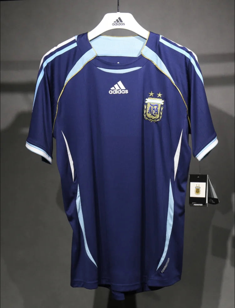 Maillots Homme Extérieur Argentine 2006 Bleu foncé S-3XL