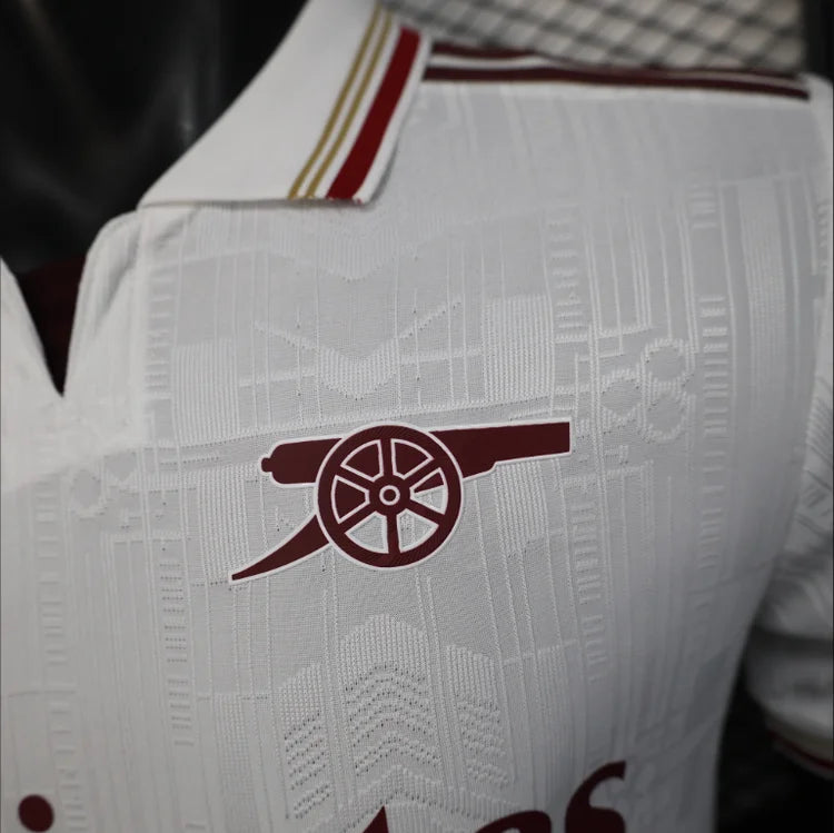 Maillots Homme Extérieur Arsenal 2025/2026 Blanc S-XXL