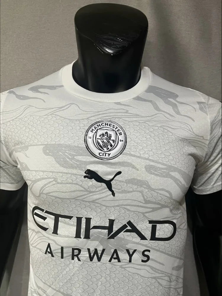 Maillots Homme Extérieur Manchester City 24/25 Blanc S-XXL