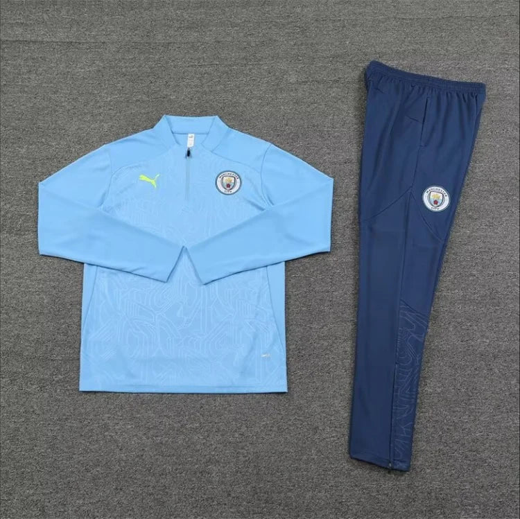 Survêtement Entraînement Manchester City 24/25 Bleu clair S-XXL