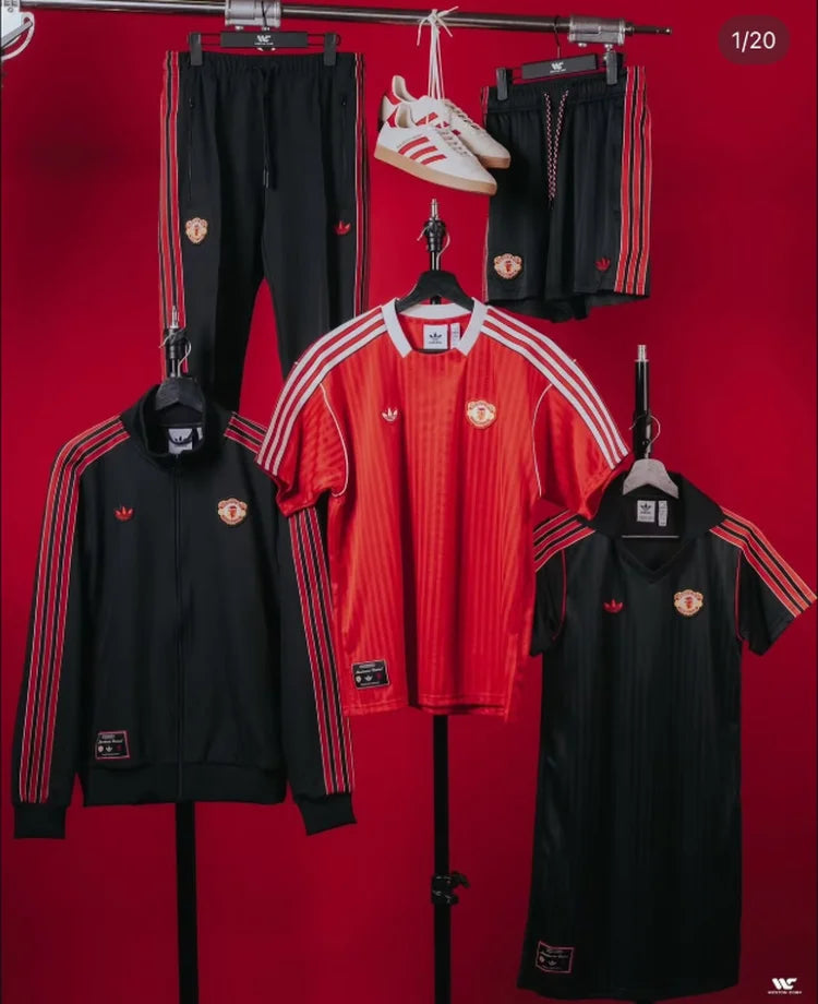 Survêtement Retro Manchester United 25/26 Noir S-XXL