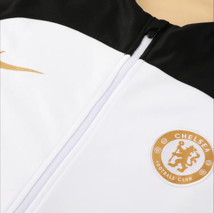 Ensemble Entraînement Chelsea 23/24 Noir et Blanc S-XXL