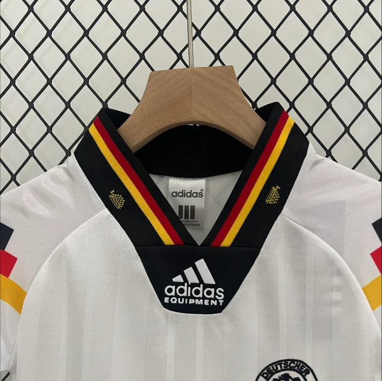 Maillots Enfant Domicile Allemagne 1992 Blanc taille inconnue