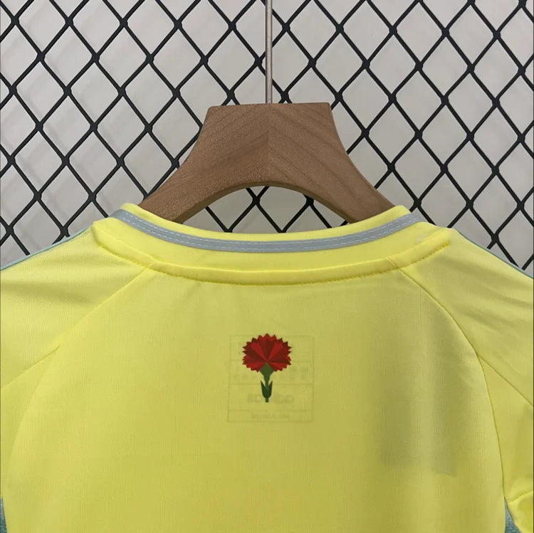 Maillots Enfant Extérieur Espagne 2024/2025 Jaune 16-28