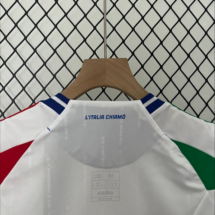 Maillots Enfant Extérieur Italie 2024/2025 Blanc 16-28