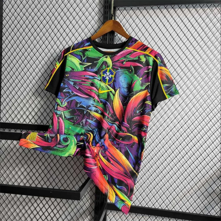 Maillots Extérieur Brésil 2022/2023 Camo Noir Taille non précisée