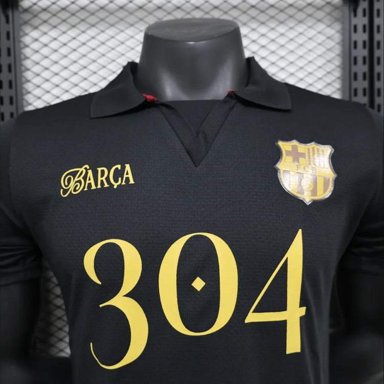 Maillots Homme Domicile Barcelona 24/25 Noir S-XXL
