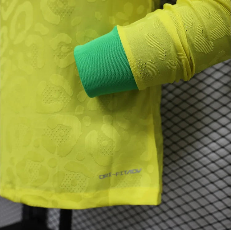 Maillots Homme Domicile Brésil 23/24 Jaune Vert Taille non précisée