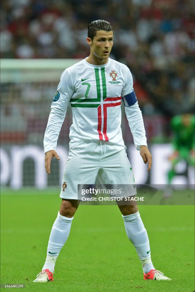 Maillots Homme Extérieur Portugal 2012 Blanc S-3XL