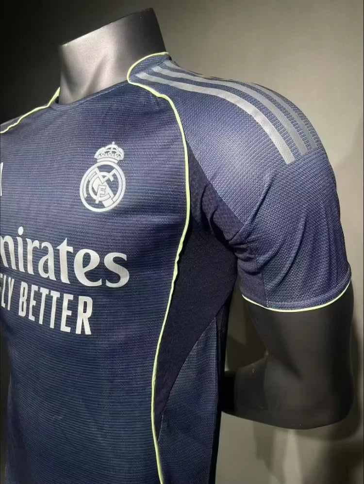 Maillots Homme Extérieur Real Madrid 25/26 Bleu Foncé S-3XL