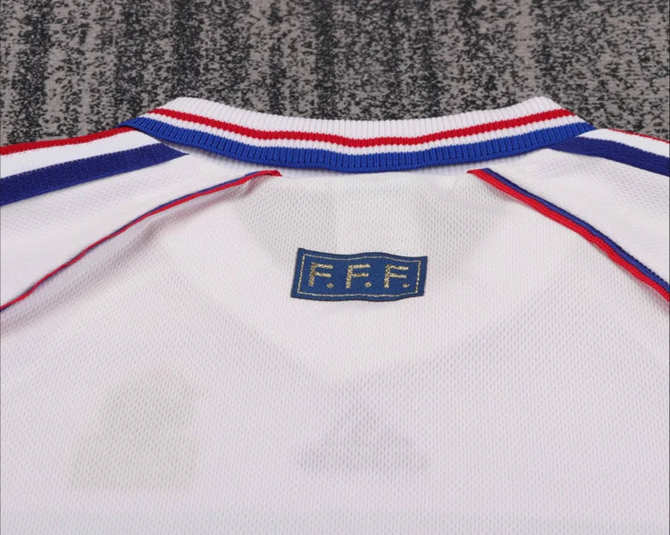 Maillots Retro Extérieur France 1998 Blanc taille 16-28
