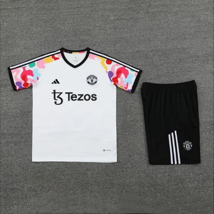 Survêtement Entraînement Manchester United 2024/2025 Blanc S-XXL