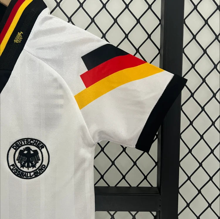Maillots Enfant Domicile Allemagne 1992 Blanc taille inconnue