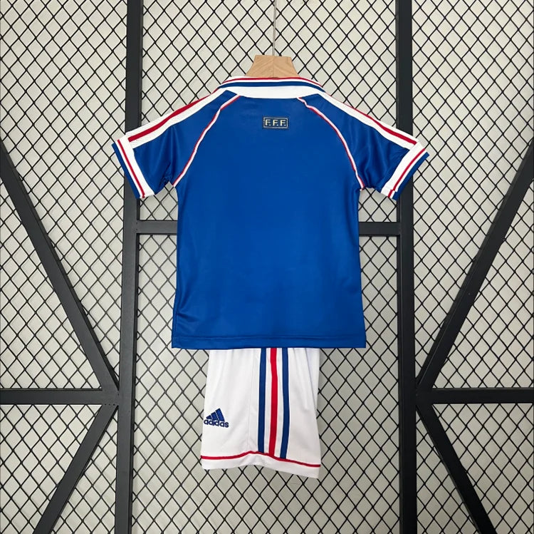 Maillots Enfant Domicile France 1998 Bleu