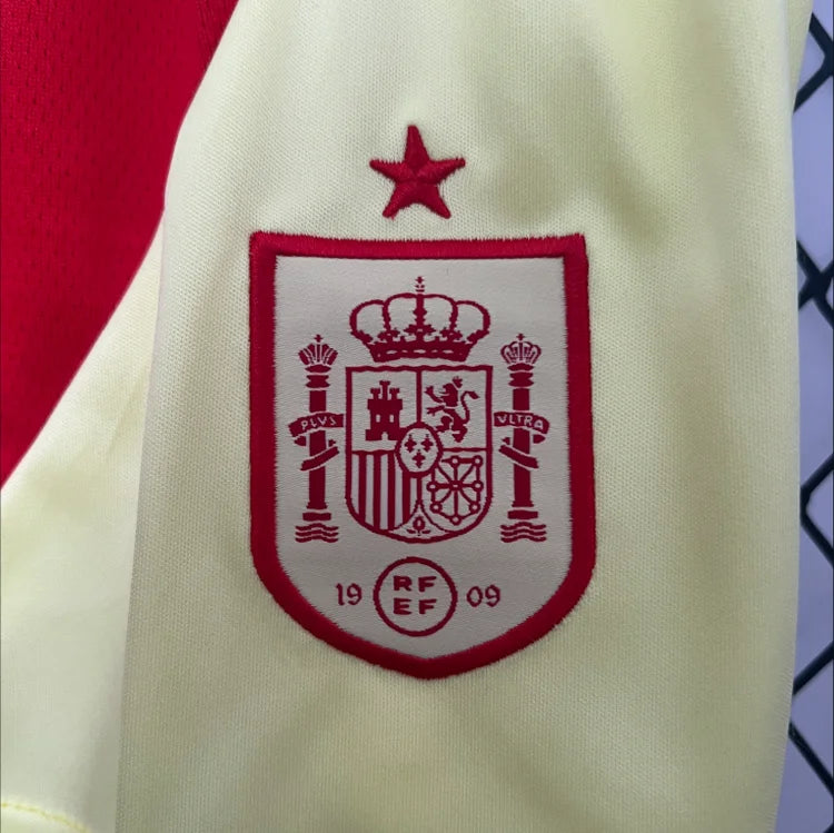 Maillots Enfant Extérieur Espagne 2024/2025 Jaune 16-28